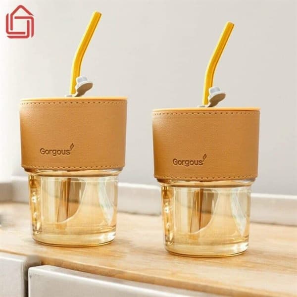 Ly thủy tinh 450ml có bao da (thùng 48)